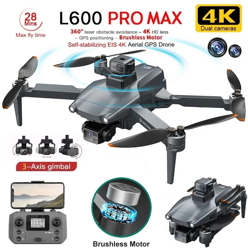 Drone Rc Gps - Drone GPS professionnel L600 PRO MAX
