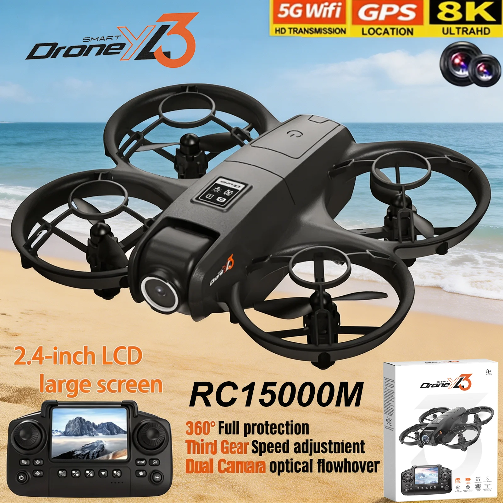 Drone Rc Dji - Nouveau Drone RC YL3 8K 1080P