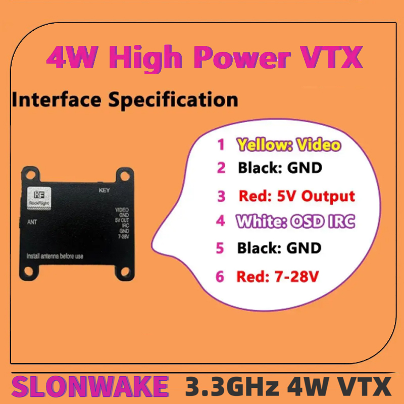 Émetteur vidéo VTX SLONWAKE FP - Drone Rc Remote Control avis et prix
