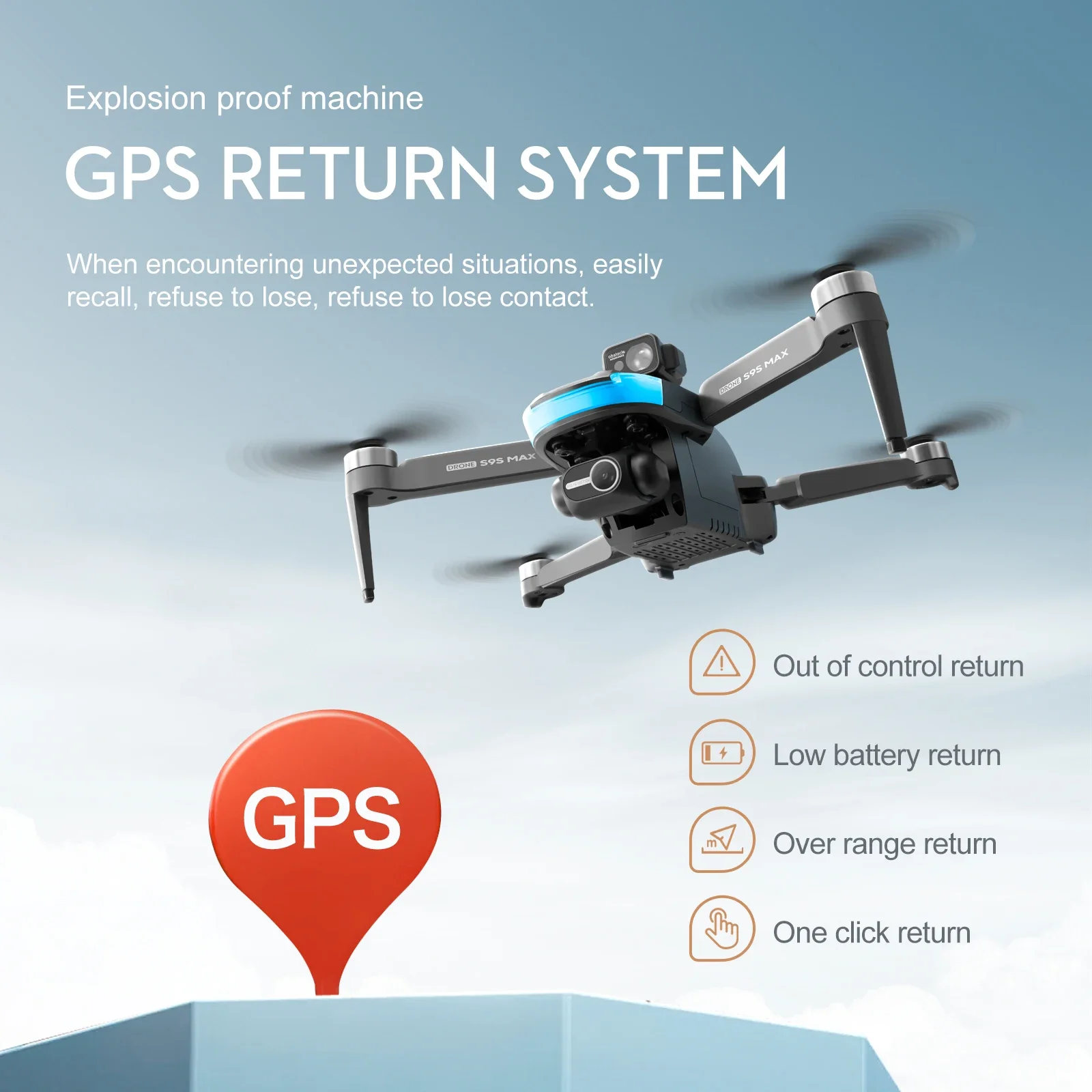 Nouveau S9S MAX MINI Drone 4K  - Drone Rc Gps avis et prix