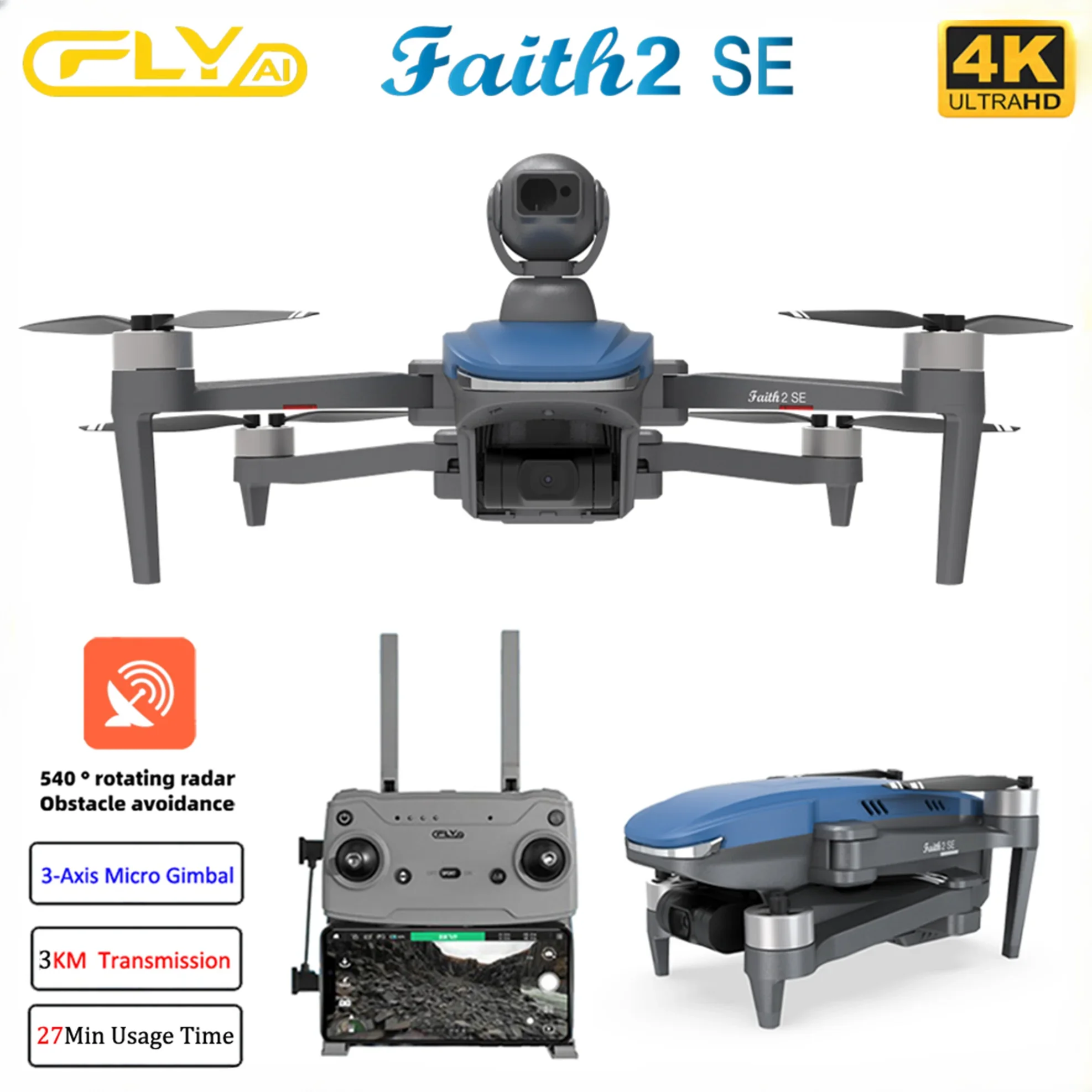 Faith 2 SE avec 540 °   Évitem - Drone F22 Rc avis et prix