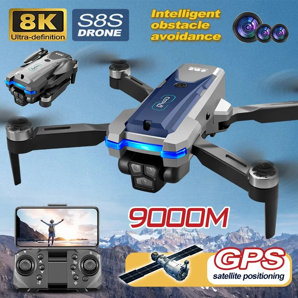 Drone GPS S8S 5G Wifi 8K HD po - Drone Rc Gps avis et prix